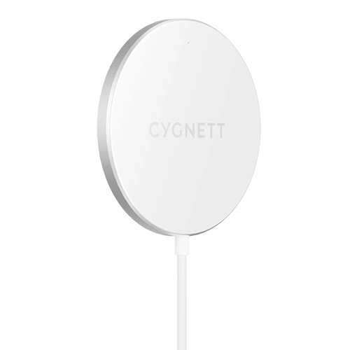 Cygnett 15W Magnetic Wireless Charging Cable - White 1.2M