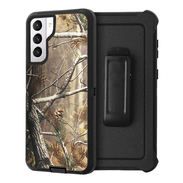 Defender Heavy Duty Case Cover for Galaxy S21 Ultra- Black