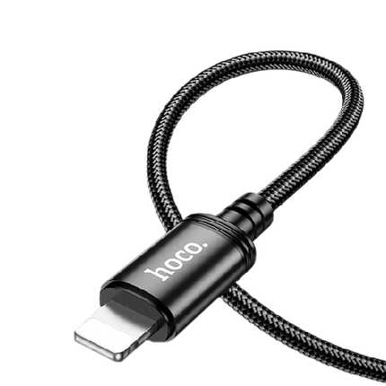 Hoco X89 Lightning Braided Super Tough Cable - Black
