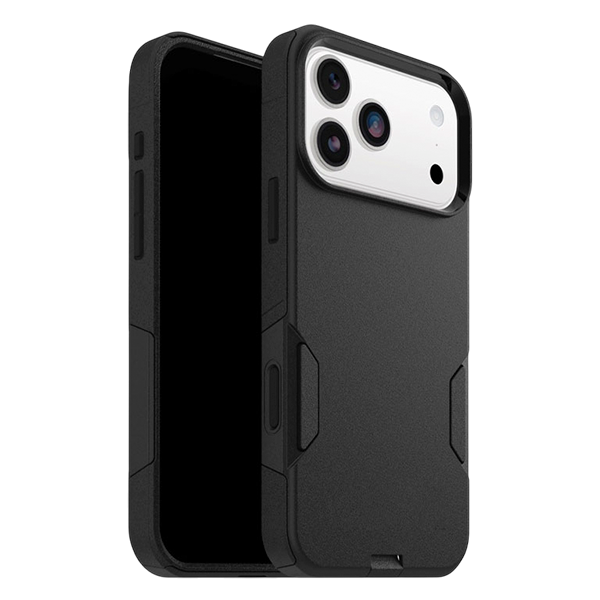 Shockproof Commuter Case Cover for iPhone 17 Pro Max - Black