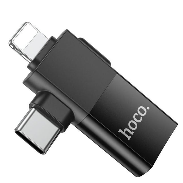 UA17 Lightning Male + USB-C Male to USB Female Adapter