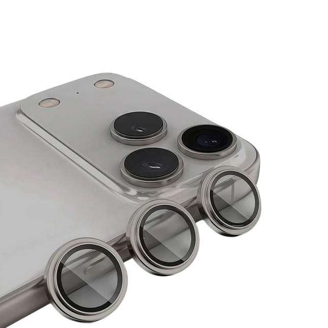 iPhone 17 Pro/ 17 Pro Max Aluminum Alloy Camera Lens Cover Protector-Grey