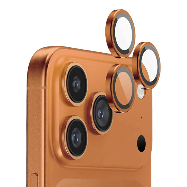 iPhone 17 Pro/ 17 Pro Max Aluminum Alloy Camera Lens Cover Protector-Orange